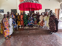 The New Juaben traditional council in a group photograph