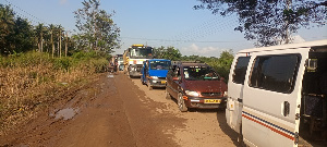 Gridlock On Ewusiejo Takoradi Road