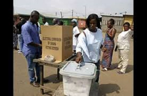 Ghanaians Voting