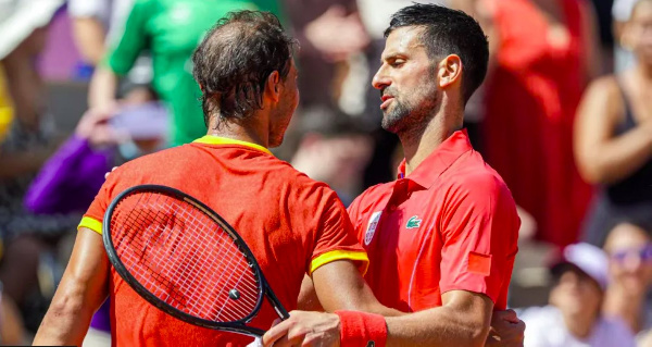 Rafael Nadal and Novak Djokovic