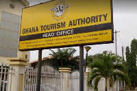 Signage of the Ghana Tourism Authority