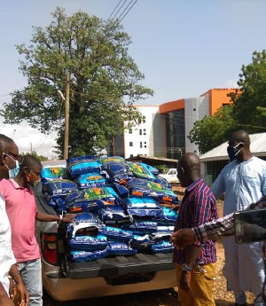 The bags of rice, which were about hundred (100) were meant for the party's youth wing