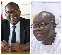 Kwasi Kwarteng (left), Ken Ofori-Atta (right)