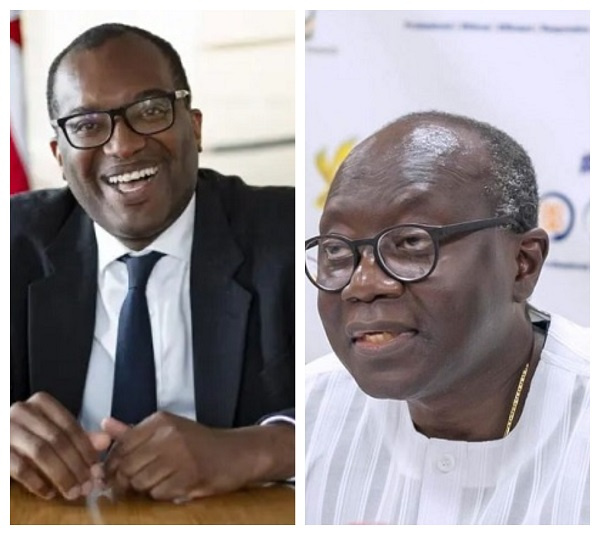 Kwasi Kwarteng (left), Ken Ofori-Atta (right)