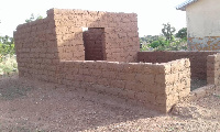 A photo of an uncompleted school kitchen