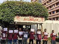 Students of KNUST are protesting a directive by the school's management