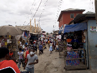 Ashaiman central business area