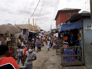 Ashaiman central business area