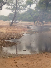 Destroyed beach soccer arena