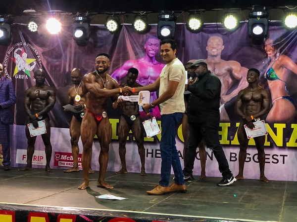 Godwin Frimpong was crowned overall best bodybuilder