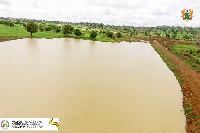 One of the 300 dams constructed in Northern Ghana