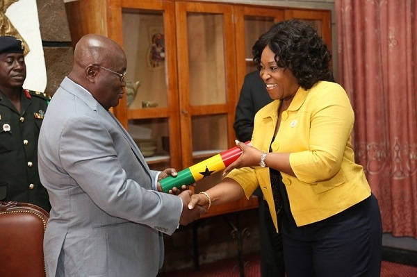 His Excellency Nana Akufo Addo with Shirley Ayorkor Botchwey. Source: Ghana Broadcasting Corporation