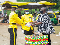 Dr. Mahamudu Bawumia, at the Graduation and Commissioning Parade of the cadets