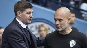 Pep Guardiola ya nemi afuwa ga Steven Gerrard (hagu)