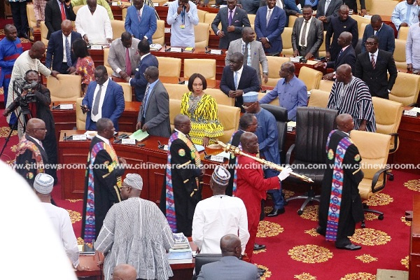 A section of MPs in Parliament