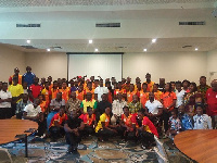 Team Ghana in a group picture with Ghana