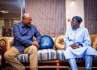 John Mahama and Nigeria's president-elect Bola Ahmed Tinubu