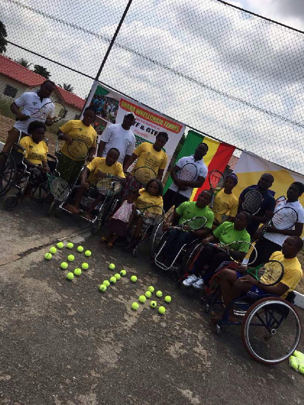 Members of Ghana Wheelchair Tennis Association