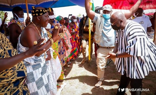 Some chiefs fo Nkomi-Kajaji Traditional Council with Vice president Bawumia