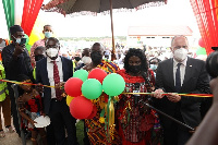 Madam Cecilia Abena Dapaah commissioned a new state-of-the-art Kumasi Wastewater Treatment Plant