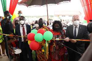 Madam Cecilia Abena Dapaah commissioned a new state-of-the-art Kumasi Wastewater Treatment Plant