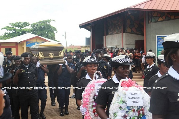 The well attended funeral service held at the Holy Cross Cathedral in Tamale