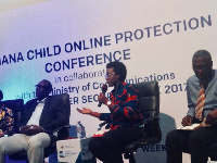 Executive Director of J Initiative, Awo Aidam Amenyah at the Cyber Security Forum in 2017