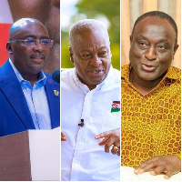 Mahamudu Bawumia, John Dramani Mahama and Alan Kyerematen