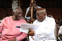 Former President John Agyekum Kufuor and President Nana Addo Dankwa Akufo-Addo