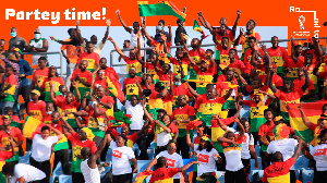 Ghanaian Fans At The Stadium.jfif