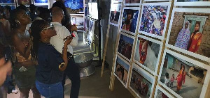 Some of the invited guests at the exhibition