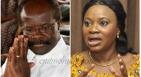 Dr. Papa Kwesi Nduom and Charlotte Osei, EC Chairperson