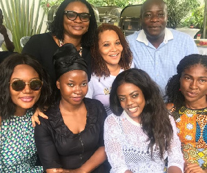 Media Personalities Visit To Wife Of Late Major