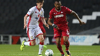 Jordan Ayew (In red), Ghana forward