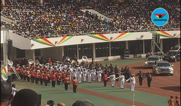 Thousands have massed up at the stadium for the celebrations