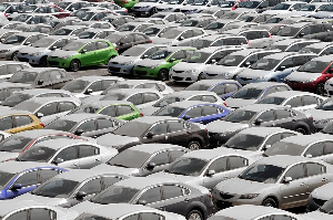 File photo of imported cars