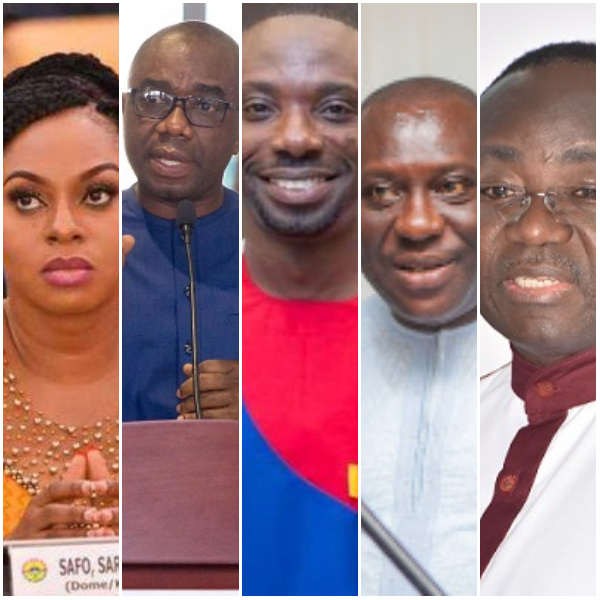 Some of the faces of the people who have been sacked by Akufo-Addo