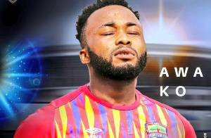 Hearts of Oak midfielder Gladson Awako