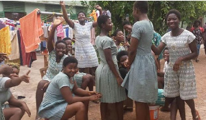 Some Senior High School students in their school dormitory