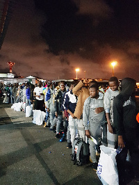 The 150 Ghanaians travelled from Libya to their homeland on Nov. 24