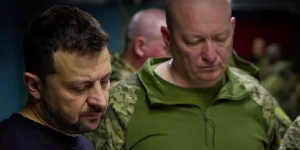 President Zelensky appointed Lt Gen Yuriy Sodol (right) earlier this year