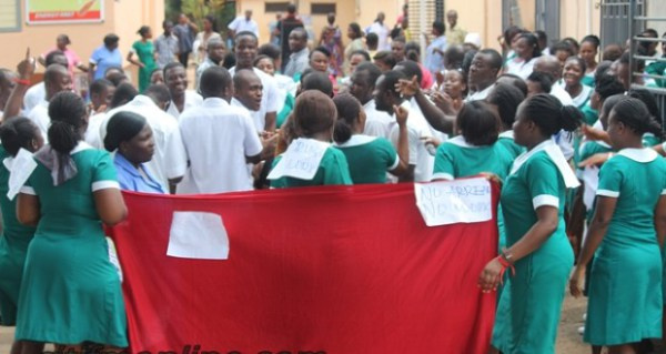 Nurses on demonstration