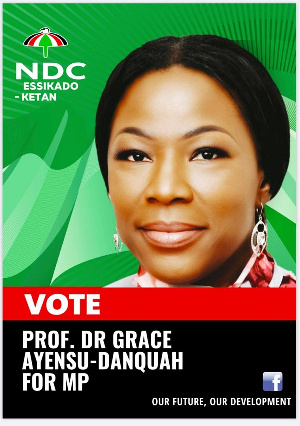 NDC parliamentary candidate for Essikado-Ketan, Prof. Dr. Grace Ayensu-Danquah