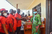 The donation was made to the Nanton D/A Basic School in the Northern Region