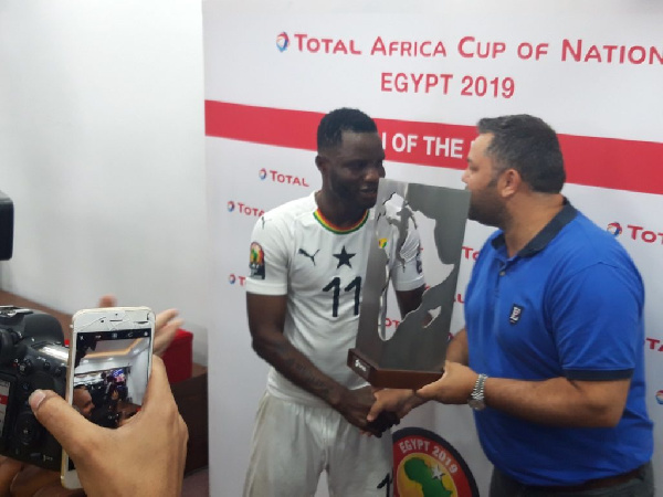 Wakaso was rewarded for his wonderful performance in the game