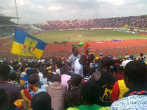 Fans at the Accra Sports Stadium