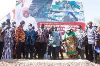 President Nana Addo Dankwa Akufo-Addo at the sod cutting ceremony