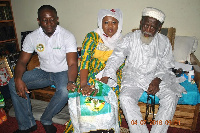 Chief Imam, Dr. Sheikh Usumanu Nuhu Sharabutu receives the presentation