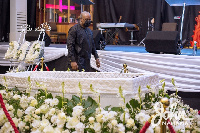 John Mahama paying his last respect