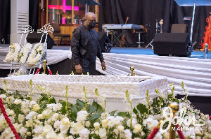 John Mahama Paying His Last Respect